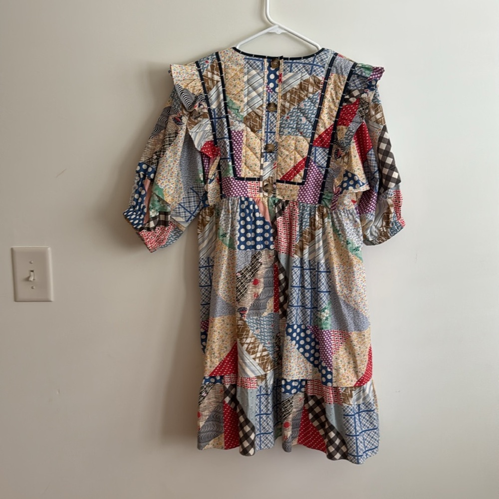 Hunter Bell Multicolor Floral Patchwork Dress - image 8